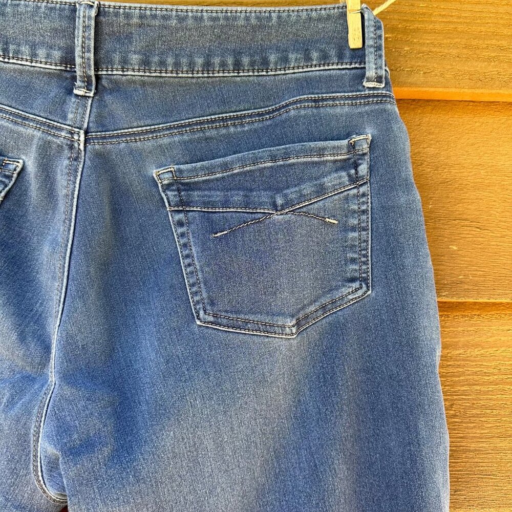Lee Riders Mid Rise Skinny Stretchy Blue Jegging Jeans Size15 - Picture 11 of 13